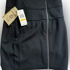 Democracy Elegant Black Skirt with Full Zipper in the Back